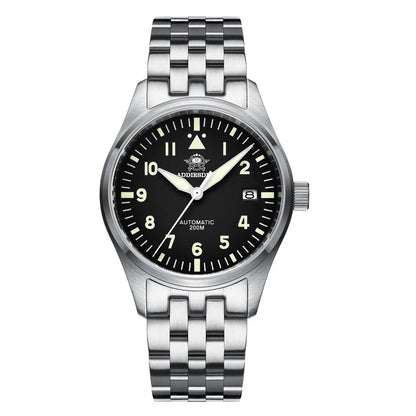 ADDIESDIVE Men Automatic Watch 20Bar Diver Waterproof NH35A Stainless Steel Mechanical watches Super Luminous reloj hombre MY-H2