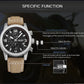 MEGIR Fashion Leather Watches for Men Quartz Wristwatch Waterproof Luminous Man Business Casual Chronograph Clock Date 2026