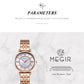 MEGIR Luxury Women Bracelet Quartz Watches Stainless Steel Band Waterproof Female Dress Wrist Watch Clock Ladies Montre Femme