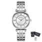 MEGIR Luxury Women Bracelet Quartz Watches Stainless Steel Band Waterproof Female Dress Wrist Watch Clock Ladies Montre Femme