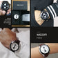 MEGIR Men Watches Original Fashion Leather Quartz Wristwatch Military Chronograph Big Dial Sports Clock Reloj Hombre 2020