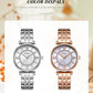 MEGIR Luxury Women Bracelet Quartz Watches Stainless Steel Band Waterproof Female Dress Wrist Watch Clock Ladies Montre Femme