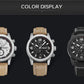 MEGIR Fashion Leather Watches for Men Quartz Wristwatch Waterproof Luminous Man Business Casual Chronograph Clock Date 2026