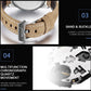 MEGIR Luxury Chronograph Men's Sport Watches Leather Strap Quartz Wristwatch Luminous Casual Male Clock Relogio Masculino 2026