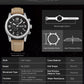 MEGIR Fashion Leather Watches for Men Quartz Wristwatch Waterproof Luminous Man Business Casual Chronograph Clock Date 2026