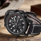 MEGIR Fashion Leather Watches for Men Quartz Wristwatch Waterproof Luminous Man Business Casual Chronograph Clock Date 2026