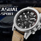 MEGIR Fashion Leather Watches for Men Quartz Wristwatch Waterproof Luminous Man Business Casual Chronograph Clock Date 2026