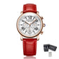 MEGIR Women Watches Luxury Quartz Chronograph Leather Strap Lady Sports Wristwatch Female Dress Clock 24-hour Reloj Mujer 2058