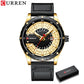 CURREN Watches Top Brand Fashion Leather Wristwatch Casual Quartz Men's Watch New Chic Luminous hands Clock