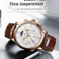 LIGE New Men Watch Top Brand Luxury Waterproof Luminous Sport Wristwatch Quartz Military Leather Watch For Men Relogio Masculino