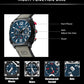 CURREN Brand Luxury Men Brown Quartz Wristwatches for Male Luminous Chronograph Dial Leather Clock Casual Sports Watch
