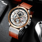 CURREN Watch for Men Top Brand Watches Leather Strap Wristwatch Fashion Chronograph Sport Quartz Clock Male Gift