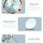 CURREN Watches Women Brand Leather Quartz Wristwatches Luxury Design Clock for Ladies Charm Flowers Dial Montre Femme
