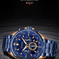 CURREN Luxury Brand Watches for Men Casual Sporty Quartz Wristwatch with 316 Stainless Steel Band Chronograph Clock Male Silver