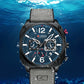 CURREN Brand Luxury Men Brown Quartz Wristwatches for Male Luminous Chronograph Dial Leather Clock Casual Sports Watch