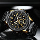 CURREN Luxury Brand Watches for Men Casual Sporty Quartz Wristwatch with 316 Stainless Steel Band Chronograph Clock Male Silver