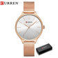 CURREN Simple Watches Hot Sale Wristwatches Women brand Fashion Dress Ladies Bracelet Watch Rose Gold Clock Gifts