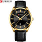 CURREN Simple Men Leather Watch Man Luxury Brand Quartz Watches Relogio Masculino Casual Wristwatch Male Clock Blue