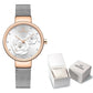 NAVIFORCE Luxury Women's Watch Set with Steel Mesh Band Creative Design Female Clock Relogio Feminino Includes Watch Box for Sal