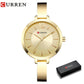 CURREN Fashion Women Dress Wristwatch Ladies Quartz Watch Brand Luxury Women Bracelet Watches Full Steel Female Clock