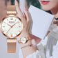 CURREN Watches Women's Simple Fashion Quartz Watch Ladies Wristwatch Charm Bracelet Stainless Steel Clock relogios feminino