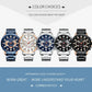 CURREN Luxury Casual Mens Watches Quartz Sports Chronograph Wristwatch Male Stainless Steel Luminous hands Clock