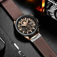 CURREN Watches Mens Branded Luxury Casual Leather Strap Sport Quartz Wristwatch Chronograph Clock Male Creative Design Dial