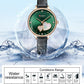 CURREN Watches Women Fashion Leather Quartz Wristwatch Charming Rhinestone Female Clock Zegarki Damskie