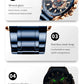CURREN Luxury Casual Mens Watches Quartz Sports Chronograph Wristwatch Male Stainless Steel Luminous hands Clock