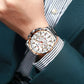 CURREN Luxury Casual Mens Watches Quartz Sports Chronograph Wristwatch Male Stainless Steel Luminous hands Clock