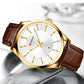 CURREN Simple Men Leather Watch Man Luxury Brand Quartz Watches Relogio Masculino Casual Wristwatch Male Clock Blue