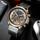 CURREN Watches Mens Branded Luxury Casual Leather Strap Sport Quartz Wristwatch Chronograph Clock Male Creative Design Dial