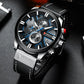 CURREN Watch Chronograph Sport Mens Watches Quartz Clock Leather Male Wristwatch with box Fashion Gift for Men