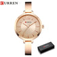 CURREN Fashion Gold Women Watches Stainless Steel Ultra thin Quartz Watch Woman Romantic Clock Women's Watches Montre Femme