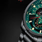 CURREN Fashion Quartz Watches Men Casual Sport Wristwatch with Stainless Steel Chronograph Dial Clock with Luminous