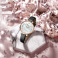 CURREN Branded Women's Watches 2021 Lux Elegant Ladies Wristwatch with Leather Bracelet Royal Blue