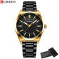CURREN Man Watch Fashion Stainless Steel Quartz Wristwatches Top Brand Simple Thin Watches for Men Gold Clock