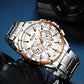 CURREN Luxury Casual Mens Watches Quartz Sports Chronograph Wristwatch Male Stainless Steel Luminous hands Clock