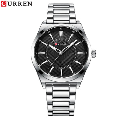 CURREN Man Watch Fashion Stainless Steel Quartz Wristwatches Top Brand Simple Thin Watches for Men Gold Clock