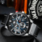 CURREN Watch Chronograph Sport Mens Watches Quartz Clock Leather Male Wristwatch Relogio Masculino Fashion Gift for Men