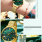 CURREN Fashion Women's Watches Leather Strap Quartz Wristwatch Classic Simple Thin Watch