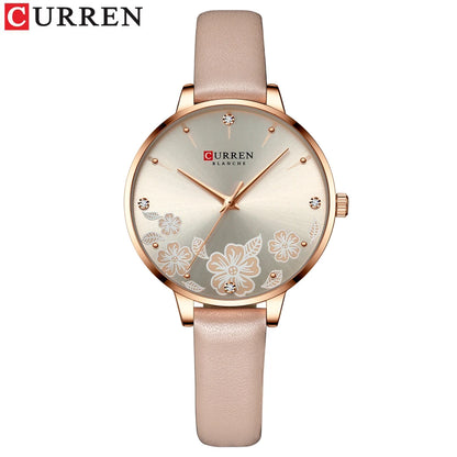 CURREN Woman Watch 2020 Luxury Elegant Ladies Quartz Wristwatches with Leather NEW Charming Design Female Clock