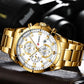 CURREN Watch Quartz Male watches Fashion Chronograph Clock Mens Gift Casual Stainless Steel Wristwatch