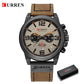 Fashion Classic Black White Chronograph Watch Men CURREN Men's Watches Casual Quartz Wristwatch Male Clock Reloj Hombre