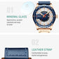 CURREN Watches Top Brand Fashion Leather Wristwatch Casual Quartz Men's Watch New Chic Luminous hands Clock