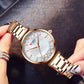 Watches Women CURREN Top Brand Fashion Thin Quartz Wristwatch with Charming Stainless Steel Bracelet