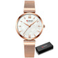 CURREN Watches Women's Simple Fashion Quartz Watch Ladies Wristwatch Charm Bracelet Stainless Steel Clock relogios feminino