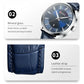 CURREN Quartz Watches for Men Leather Strap Male Wristwatches Top Luxury Brand Business Men's Clock  45 mm Reloj Hombres