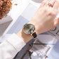 CURREN Watches Women Brand Leather Quartz Wristwatches Luxury Design Clock for Ladies Charm Flowers Dial Montre Femme