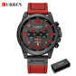 Fashion Classic Black White Chronograph Watch Men CURREN Men's Watches Casual Quartz Wristwatch Male Clock Reloj Hombre